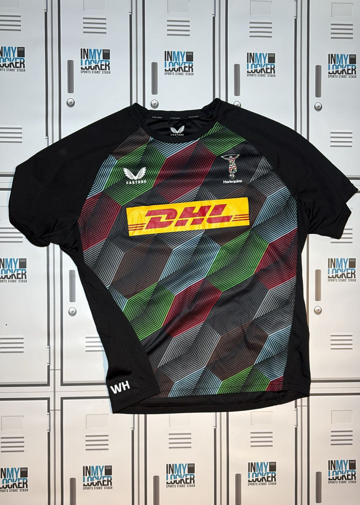 Will Hobson - Harlequins Castore Gym T-Shirt Initialled WH [Black]