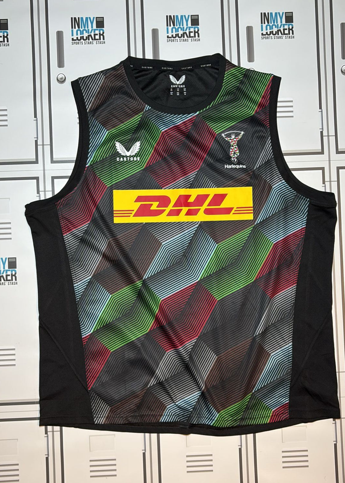 Will Hobson - Harlequins Castore Gym Vest Initialled WH [Black]