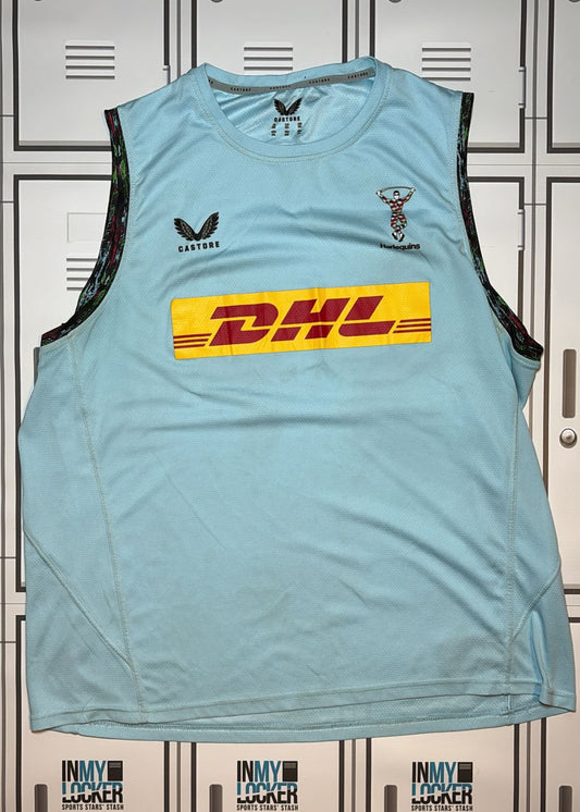 Will Hobson - Harlequins Castore Gym Vest [Light Blue]
