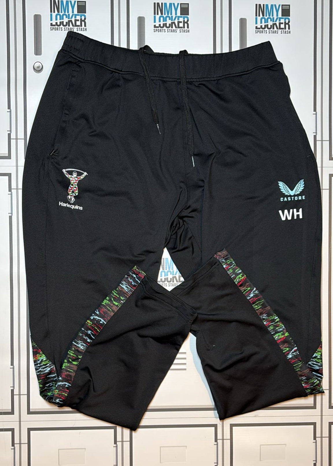 Will Hobson - Harlequins Castore Tracksuit Bottoms Initialled WH [Black]