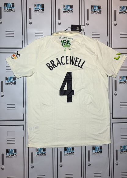 Worcester Warriors Short Sleeve Playing Shirt Named BRACEWELL [White]