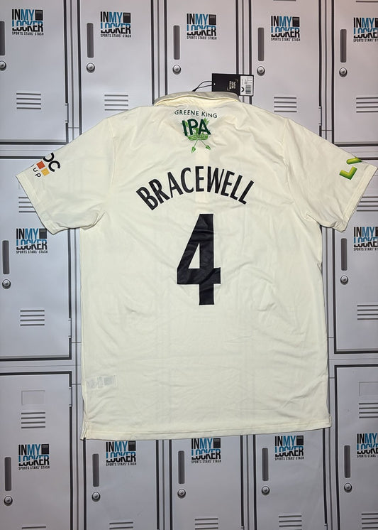 Worcester Warriors Short Sleeve Playing Shirt Named BRACEWELL [White]
