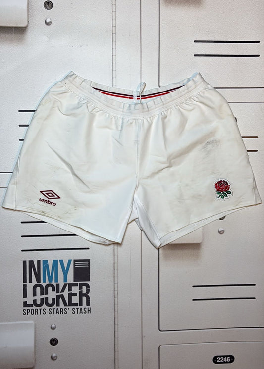 Chandler Cunningham-South - England Rugby Training Shorts [White]