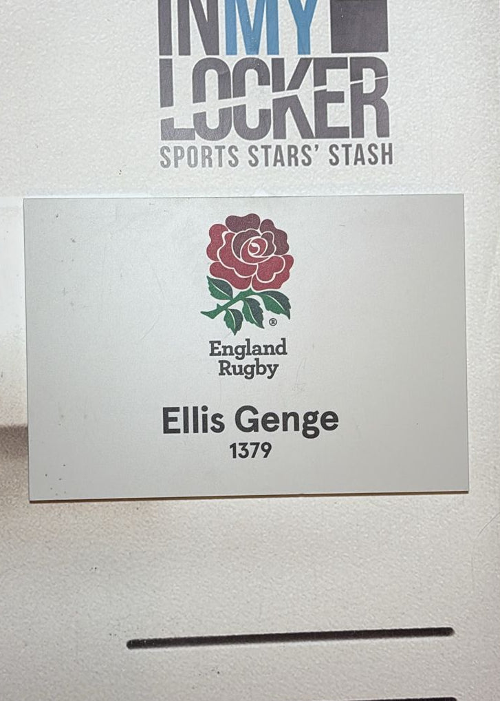 England Rugby - Ellis Genge Changing Room Name Plate [White]