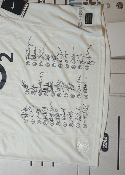 England Rugby - Squad Signed Shirt ref 325 [White]