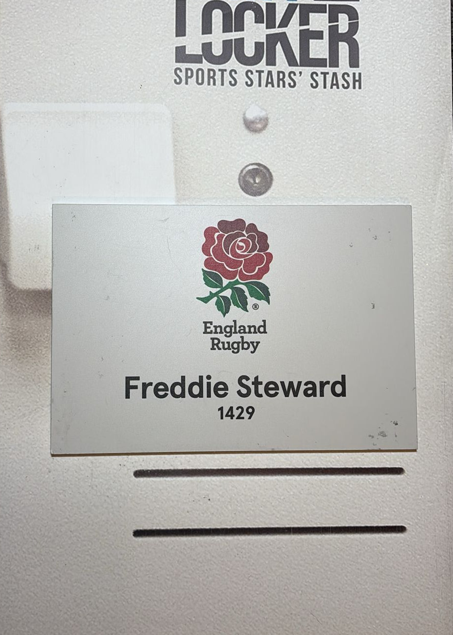 England Rugby - Freddie Steward Changing Room Name Plate [White]