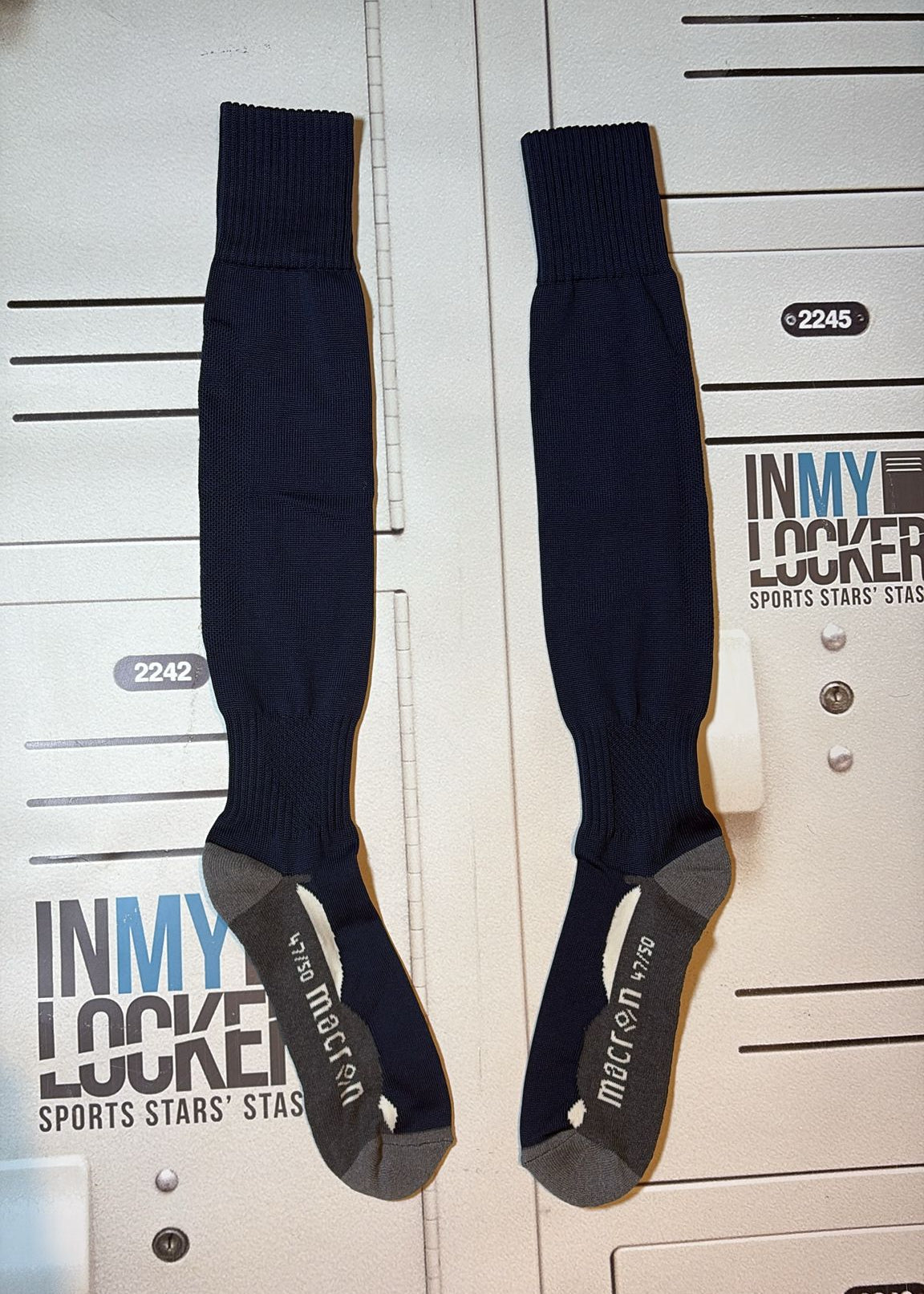 Macron Rugby Training Socks [Navy and Grey]