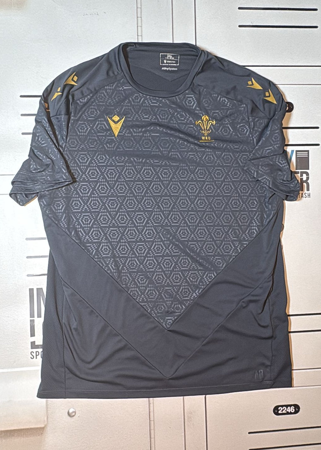 Wales Rugby Initialled Training Shirt [Grey]