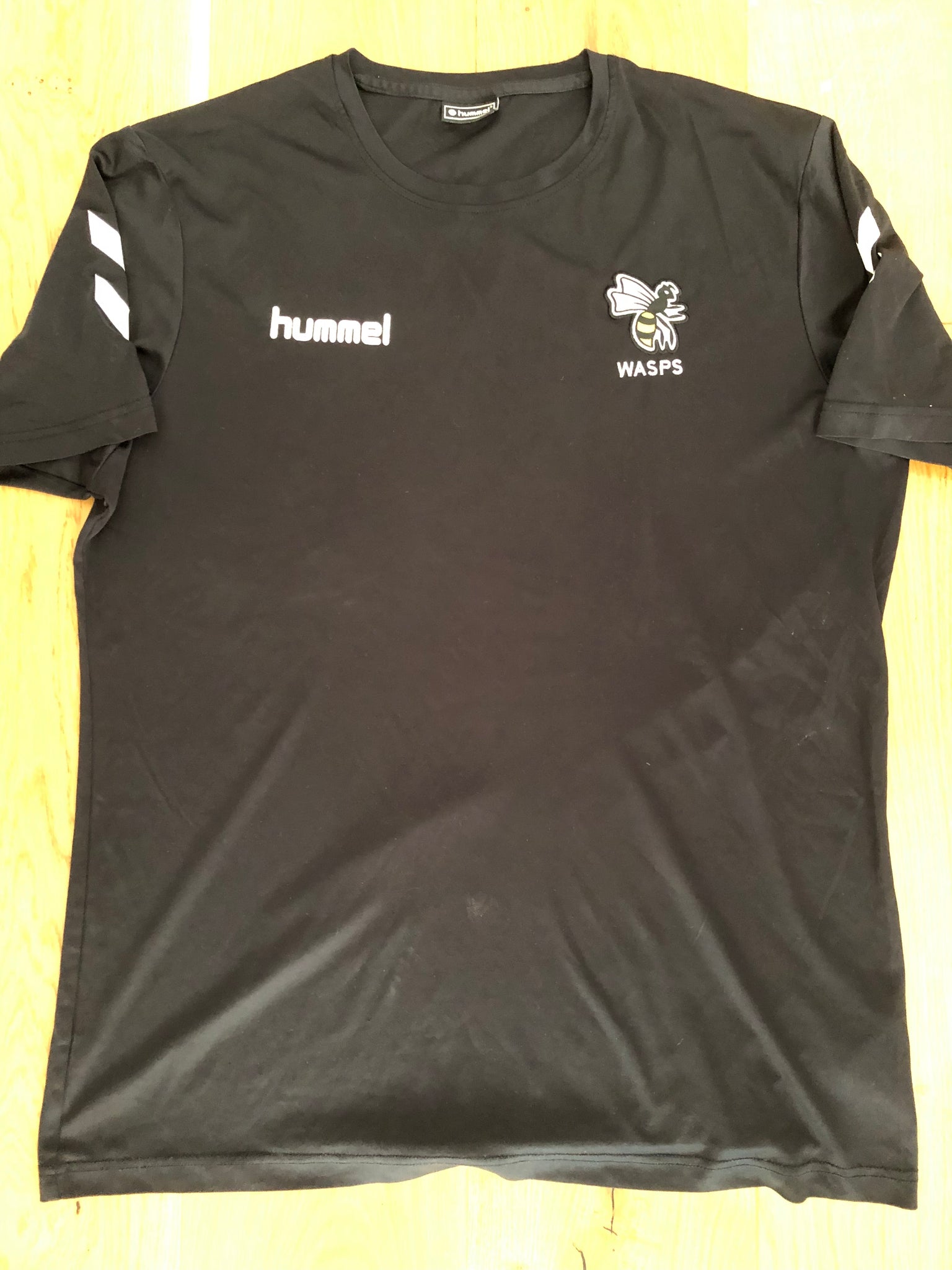 Robin Hislop - Wasps Rugby Gym T-Shirt [Black & White]