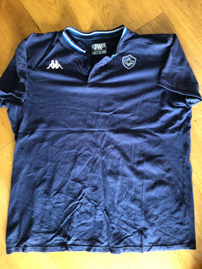 Joe Worsley - Castres Olympique Collarless Polo Shirt [Blue]