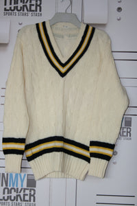 Mike Hill - Hampshire CCC Vintage Cricket Jumper [Cream]